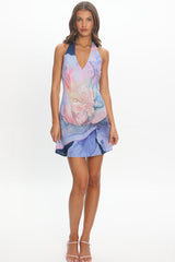 Avenor Halter Mini Dress Navy