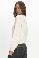 Cadence Knit Sweater Cream