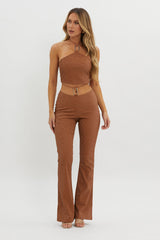 She's A Gemini Faux Leather Pants Mud