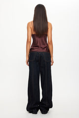 LIONESS Mariah Cami Top Garnet