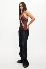 LIONESS Mariah Cami Top Garnet