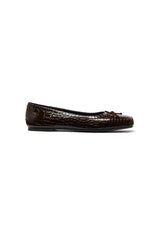 THERAPY Laine Ballet Flat Chocolate Croc
